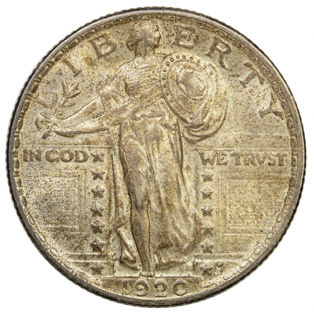 Very Choice AU-58 1920 Standing Liberty Quarter