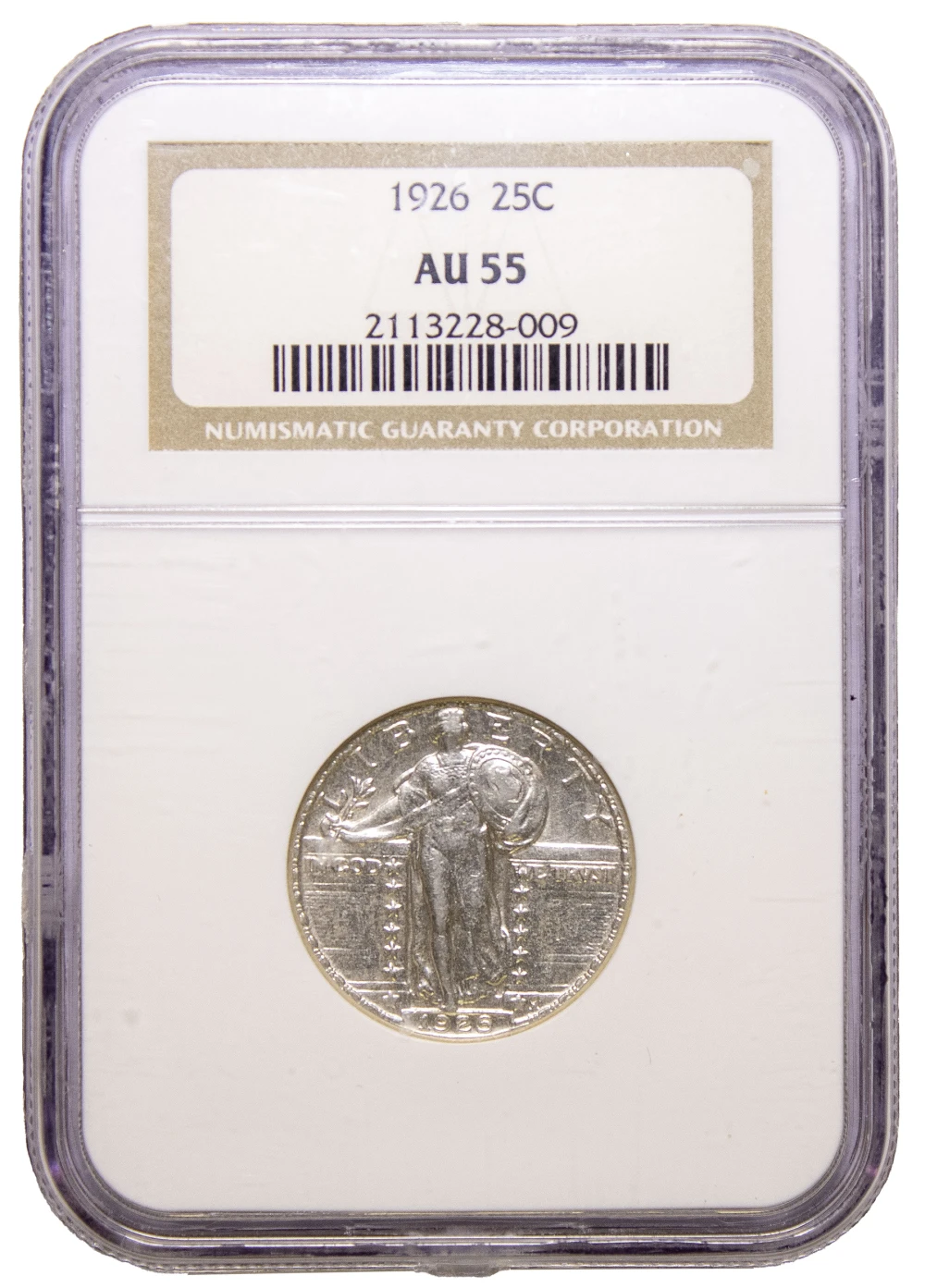 NGC AU-55 1926 Standing Liberty Quarter