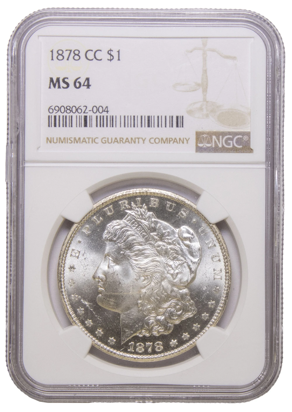 NGC MS-64 1878-CC Morgan Dollar