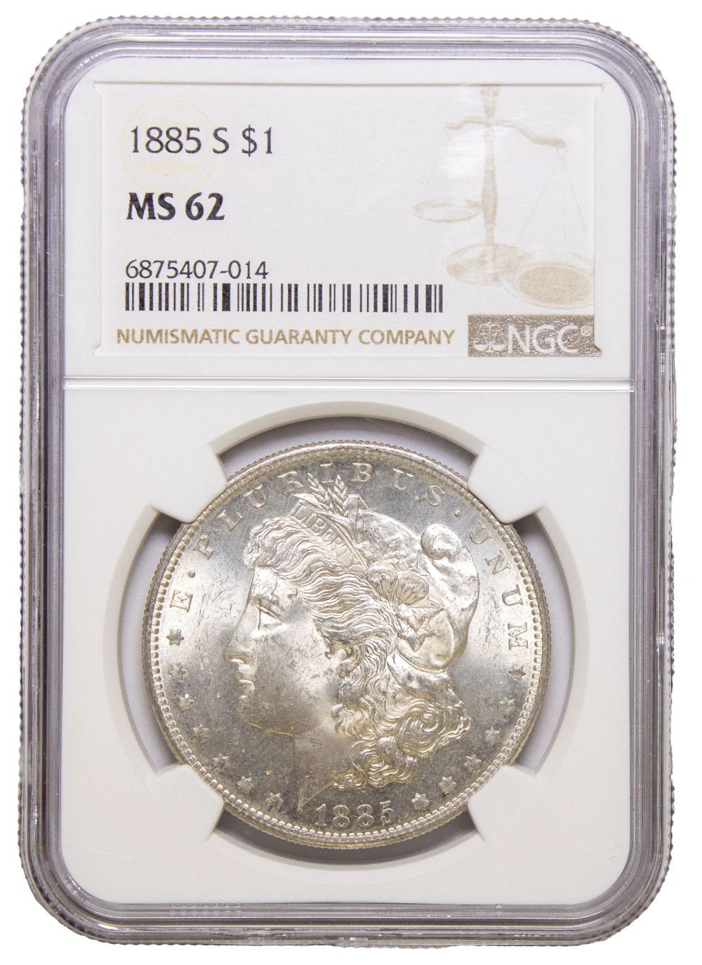 A 2nd NGC MS-62 1885-S Morgan Dollar