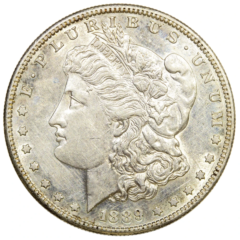 AU+ Details 1889-S Morgan Dollar