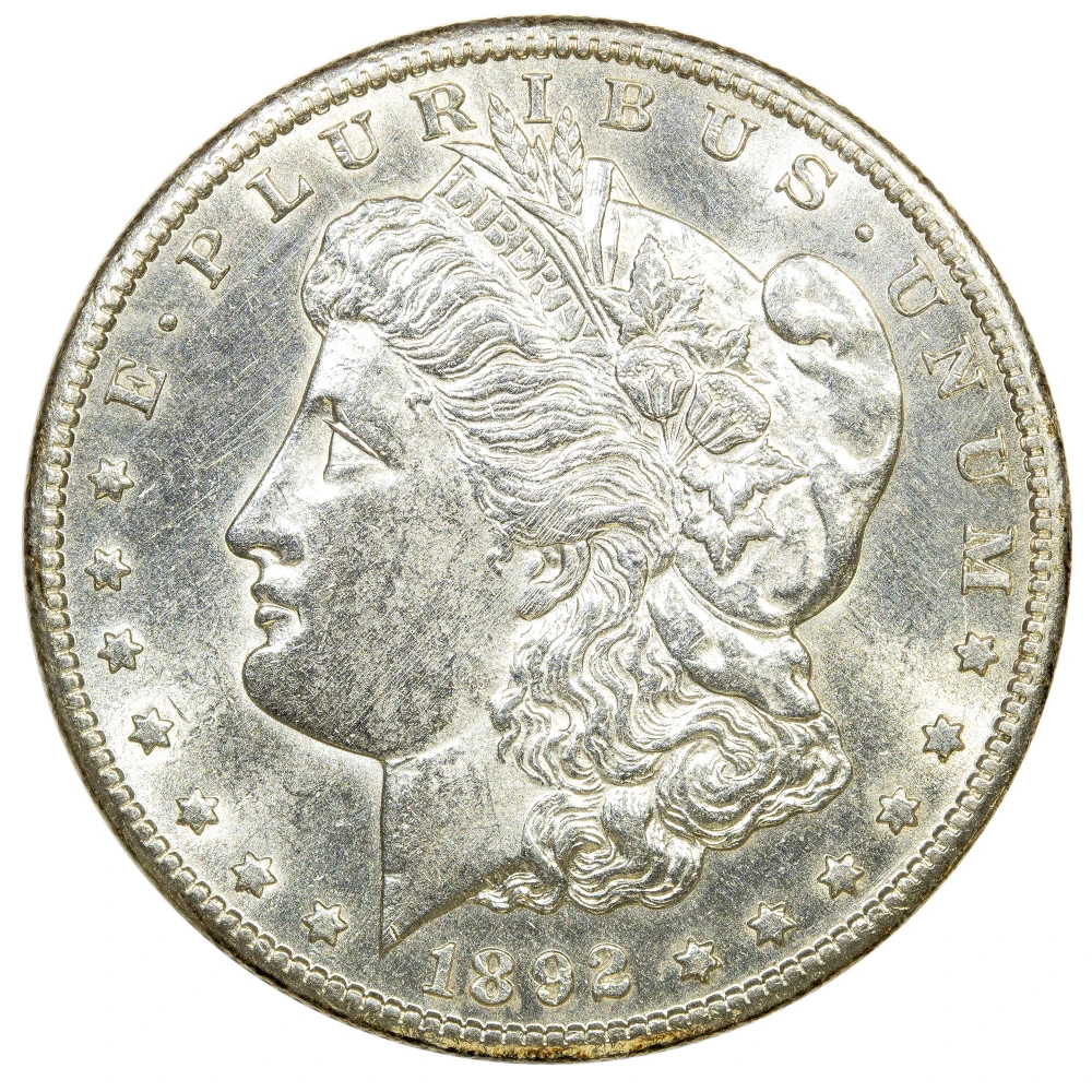 UNC Details 1892-CC Morgan Dollar