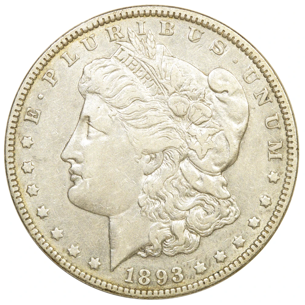 EF-40 1893 Morgan Dollar
