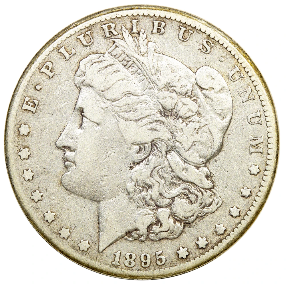 F+ Details 1895-O Morgan Dollar