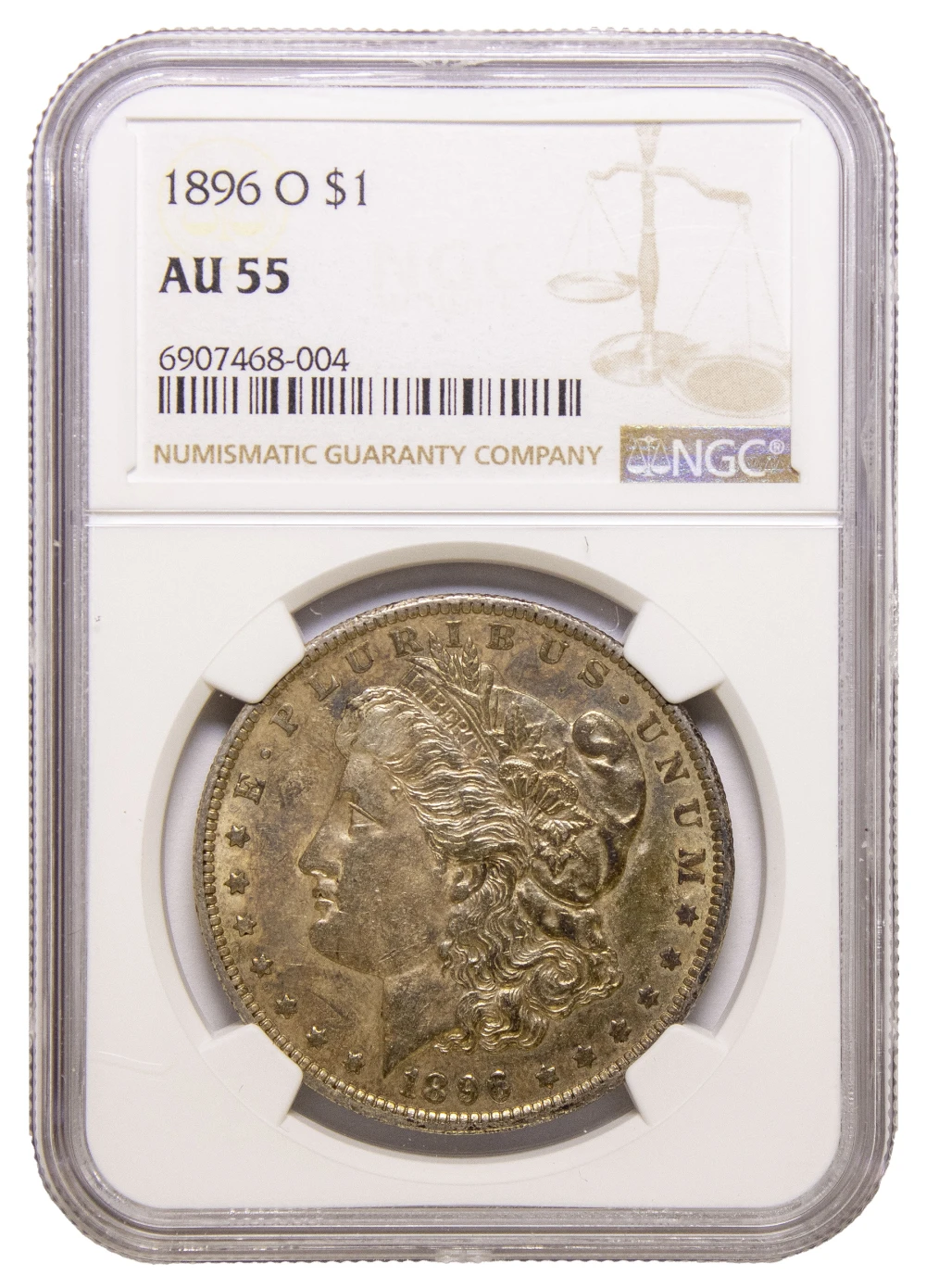 NGC AU-55 1896-O Morgan Dollar