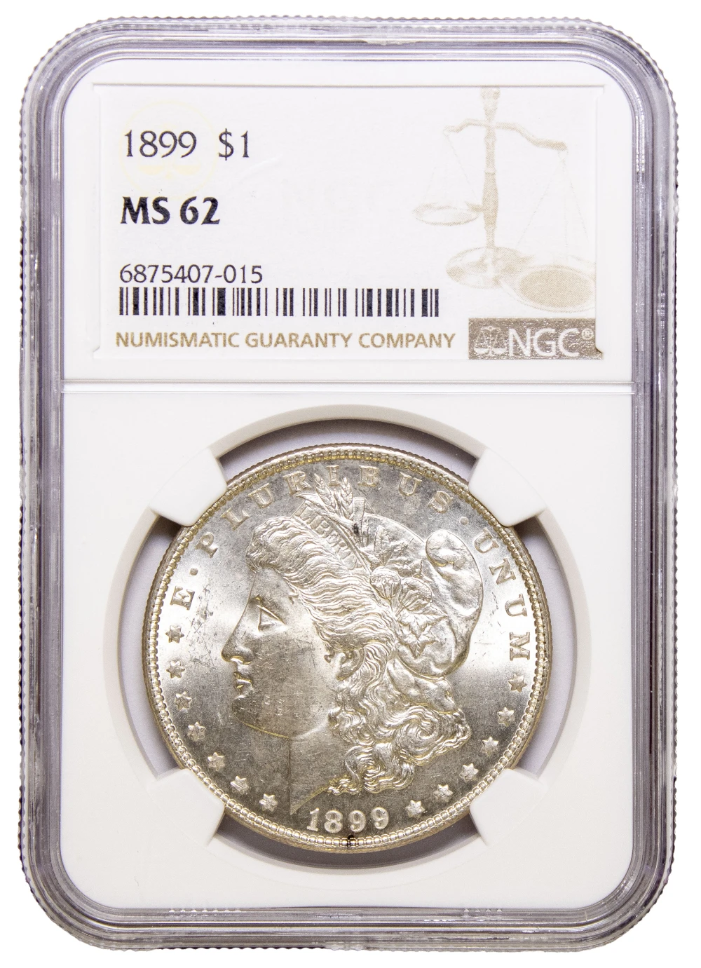 NGC MS-62 1899 Morgan Dollar