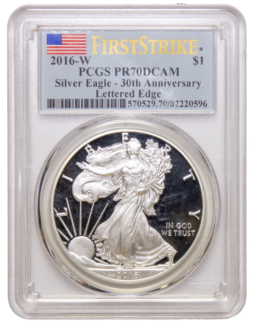 PCGS Proof-70 DCAM 2016-W Silver Eagle