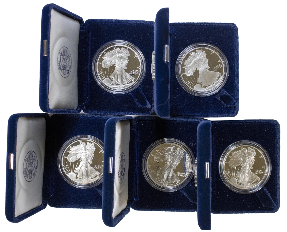 1994-1998 Proof Silver Eagles