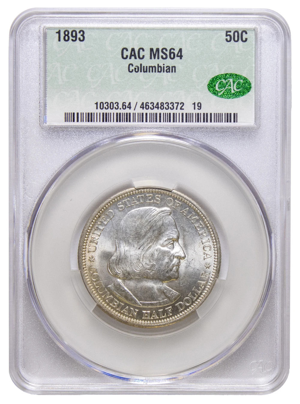 CACG MS-64 1893 Columbian Expo Commemorative