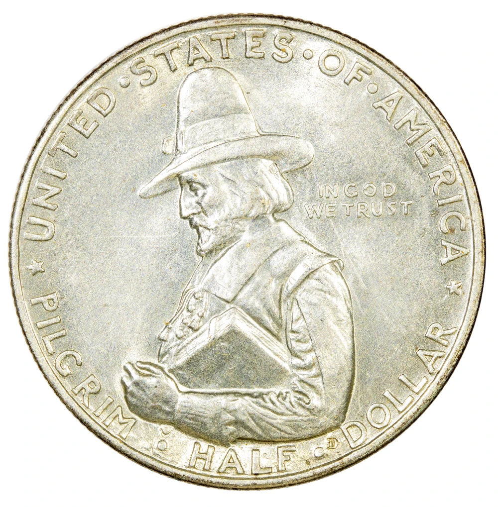Choice BU-63 Pilgrim Half Dollar