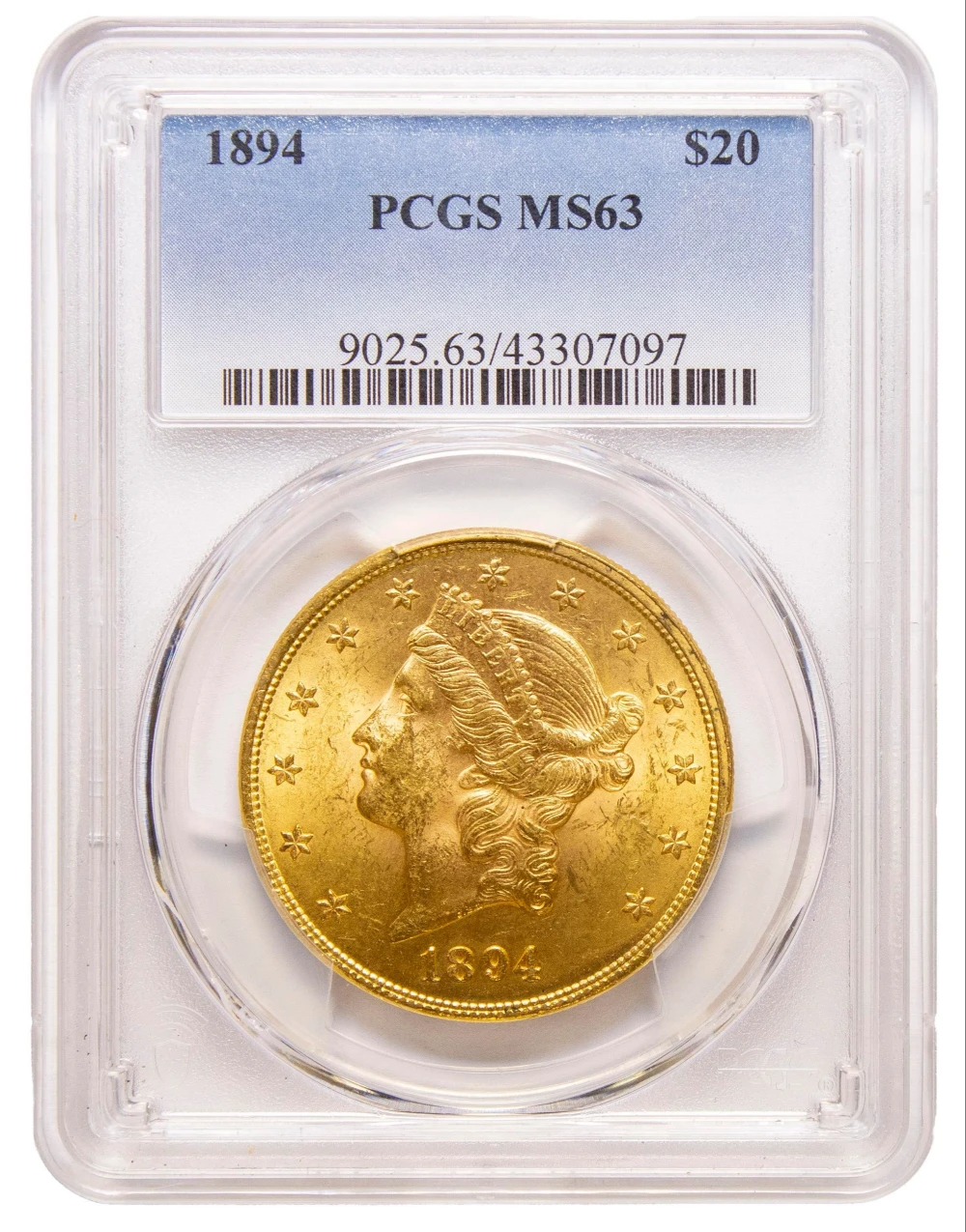 PCGS MS-63 1894 $20 Liberty Gold