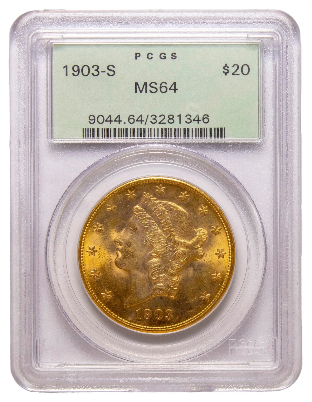 PCGS MS-64 1903-S $20 Liberty Gold