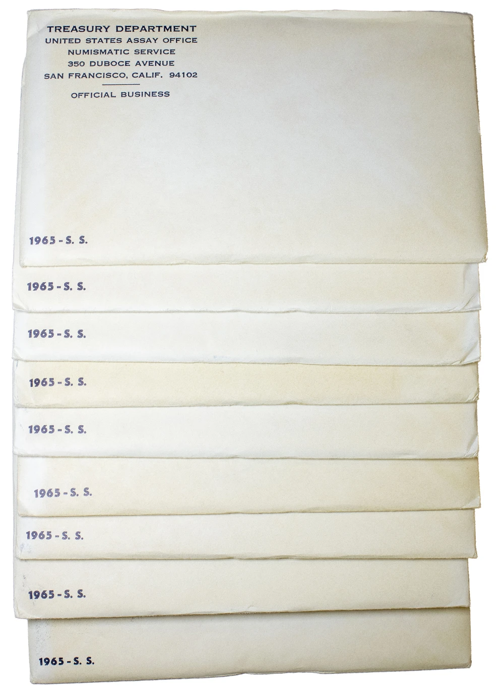 9 Pcs of Sealed 1965 Special Mint Sets