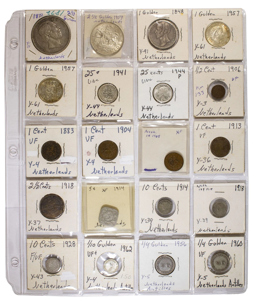 Netherlands 20 Coin Lot