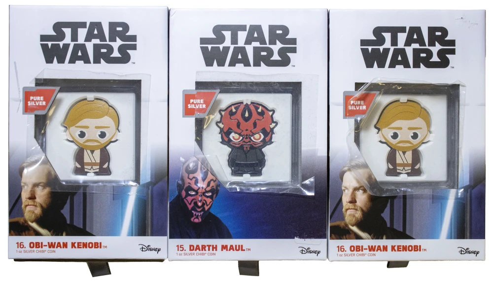 Niue. 3 Pcs 2022 Star Wars 1 Ounce Silver