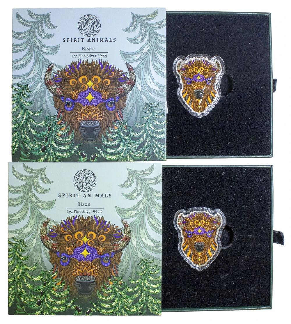 Solomon Is. 2 Pcs Spirit Animals 1 Oz Silver