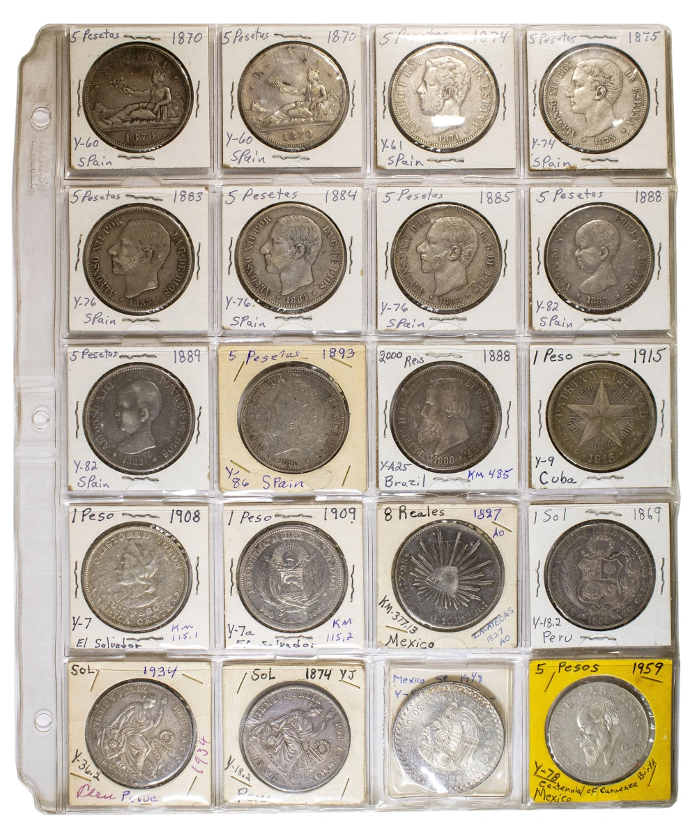 20 Coin Crown Sized World Silver Lot