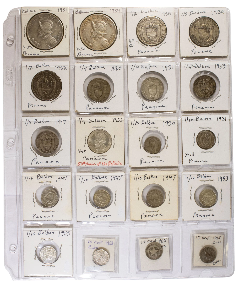 Mixed Panama & Cuba World Silver Lot