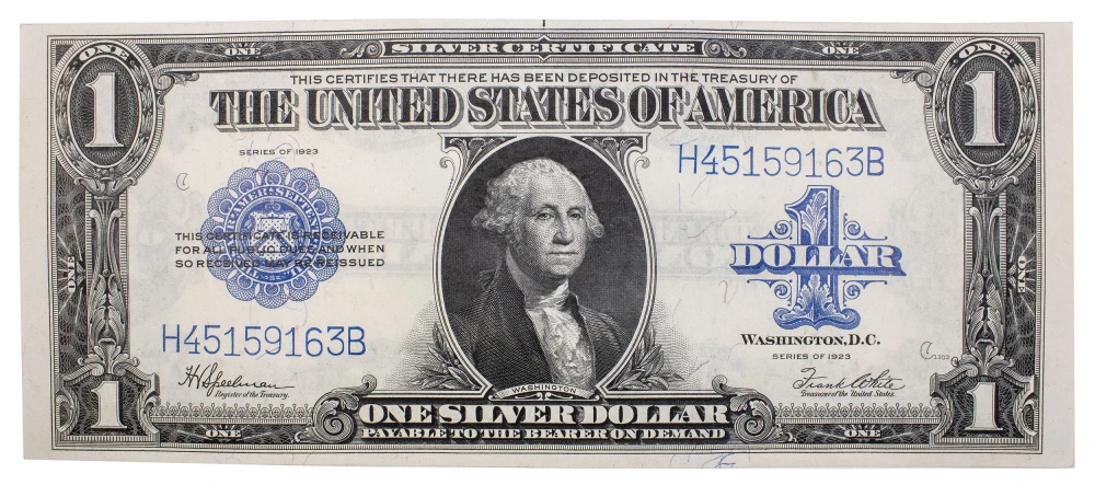 Choice UNC 1923 $1 Silver Certificate