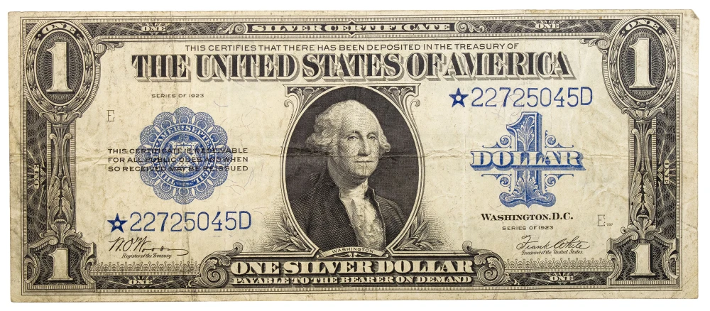 VF Series 1923 $1 Star Note