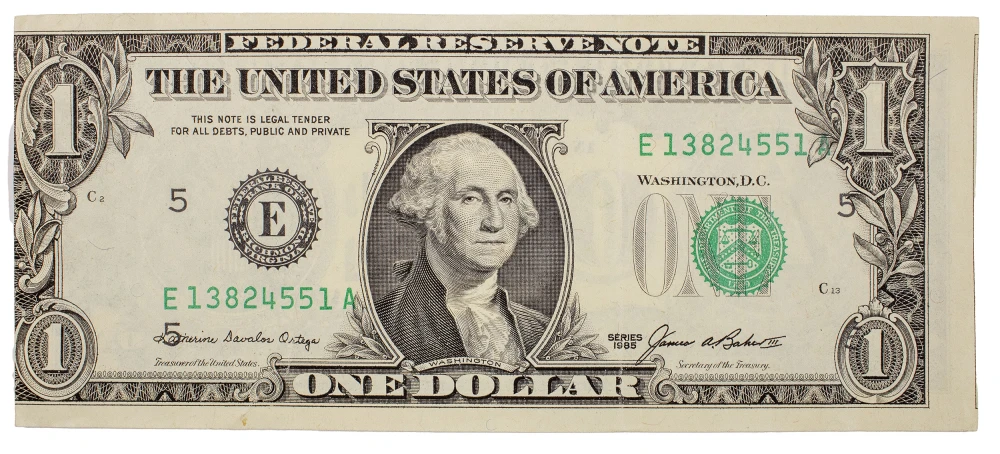 EF 1985 $1 FRN Misaligned Cut & Print Error