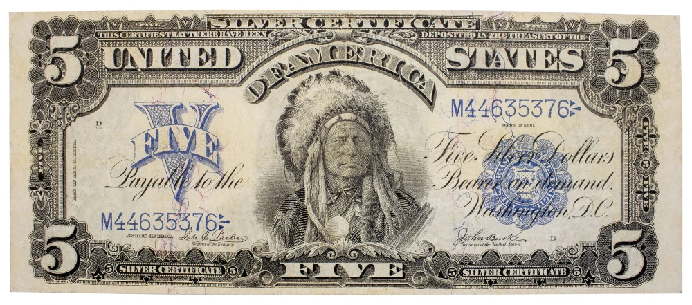 Fr.277. VF 1899 $5 Chief Silver Certificate