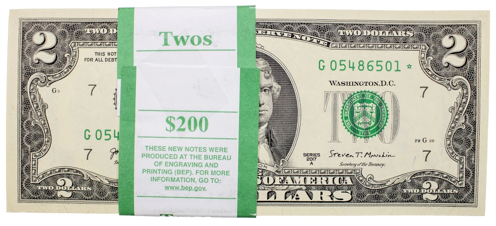Original Pack Of 2017A $2 Star Notes