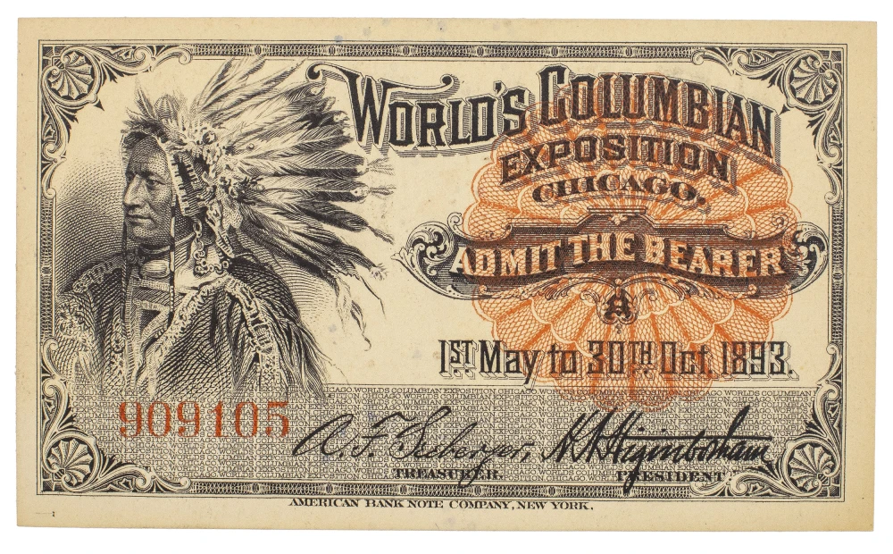 Crisp Choice New Columbian Expo Ticket