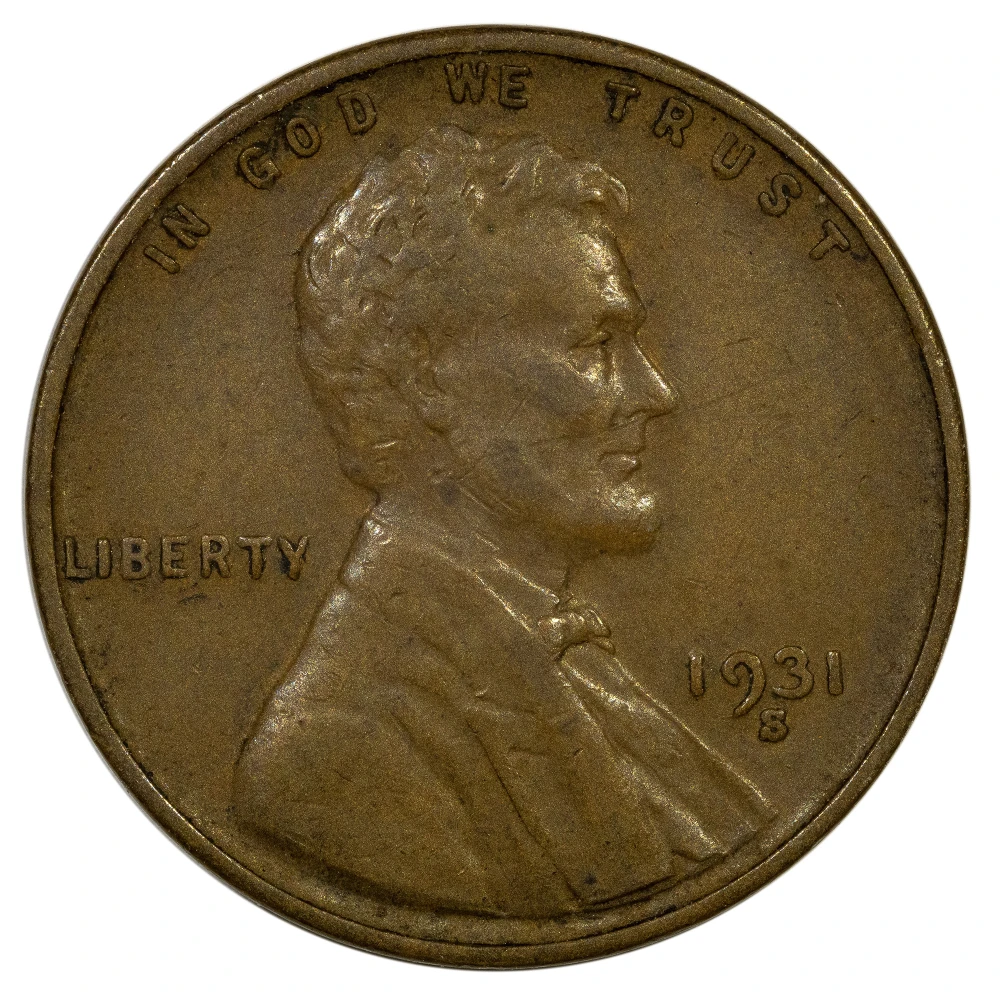 EF-40 1931-S Lincoln Cent
