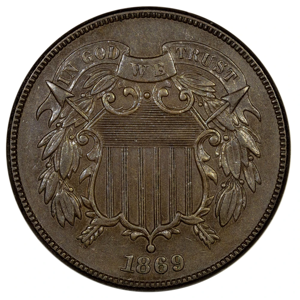 BU-60 BN 1869 Two-Cents