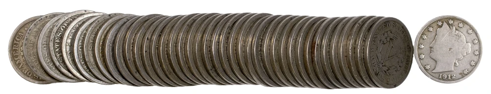 VG to Fine Roll 1912-D Nickels