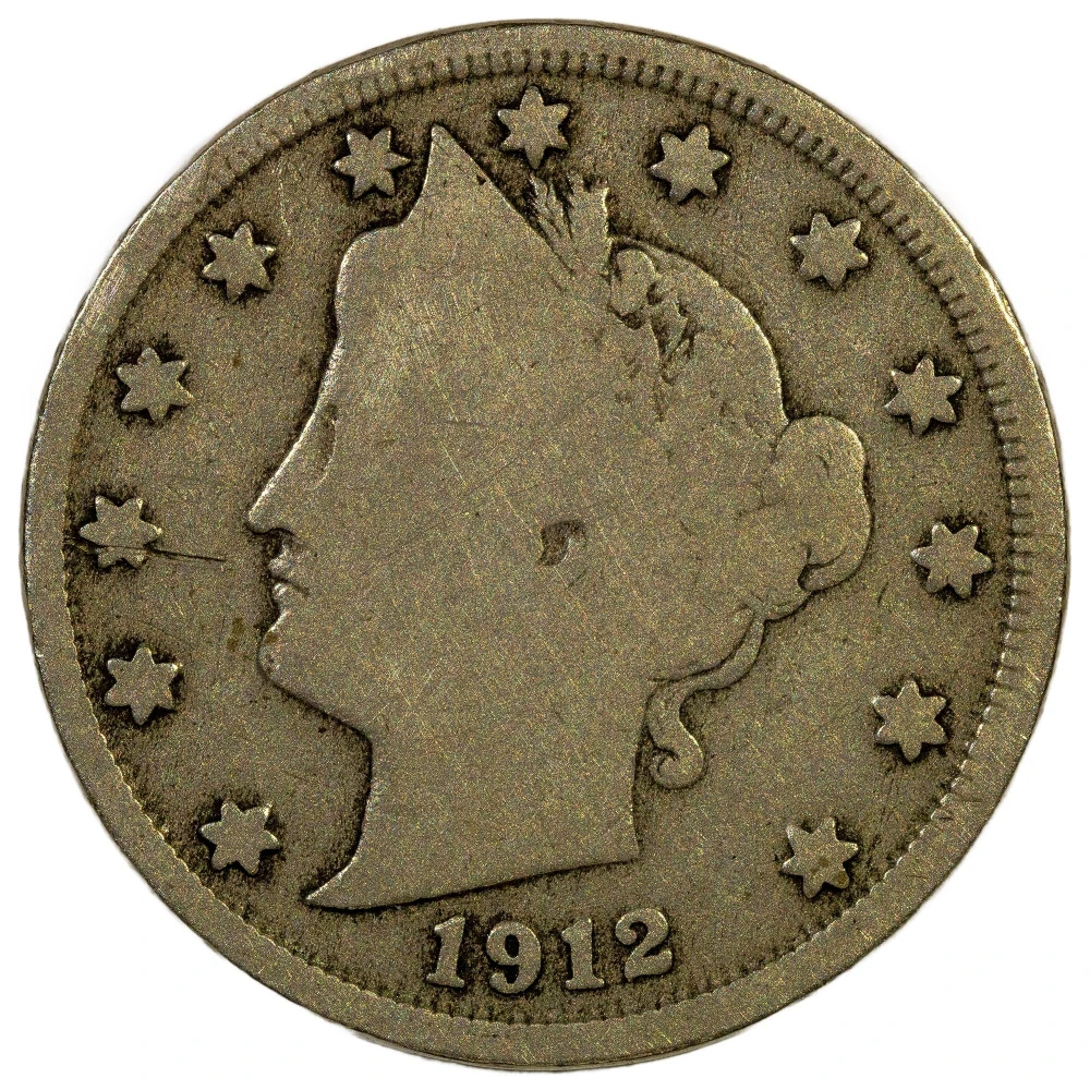 Good-4 or Marginally Finer 1912-S Nickel