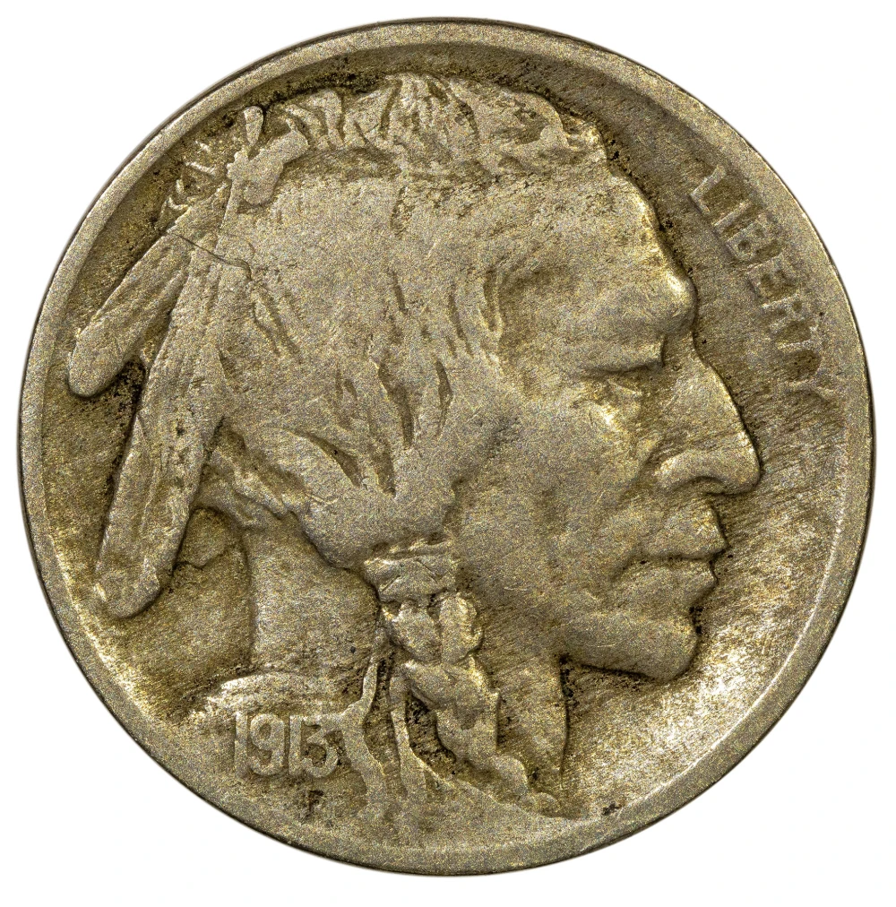 F-VF-15 1913-D Type II Buffalo Nickel