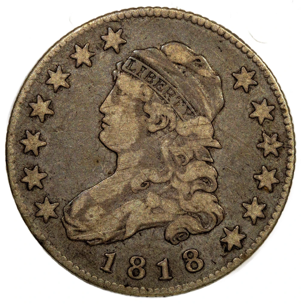 VF-20 1818 Bust Quarter