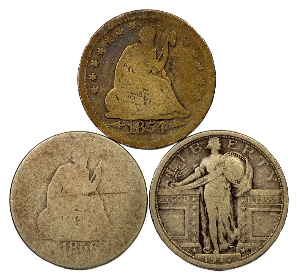 3 Piece Quarter Type Lot