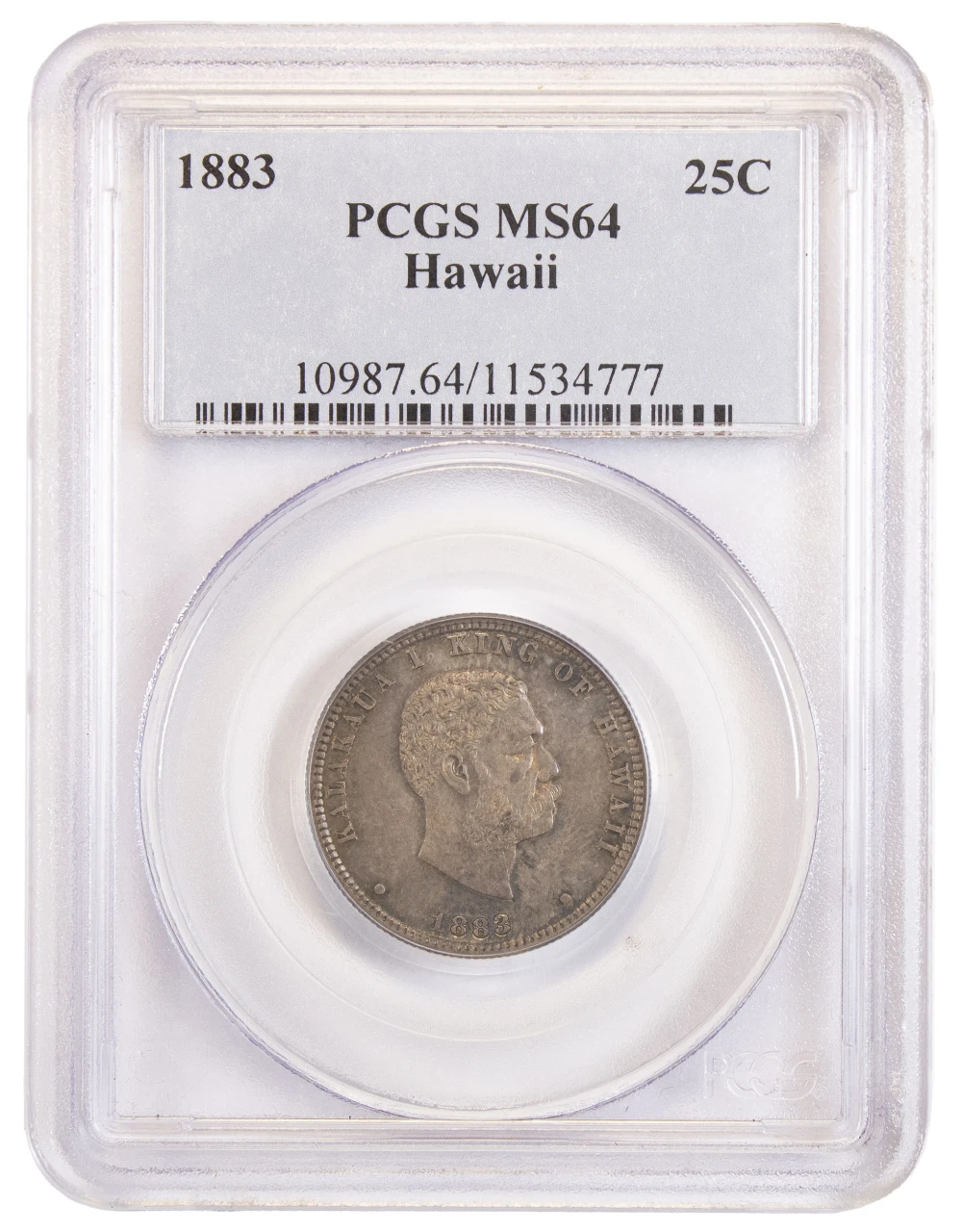 PCGS MS-64 1883 Hawaiian Quarter