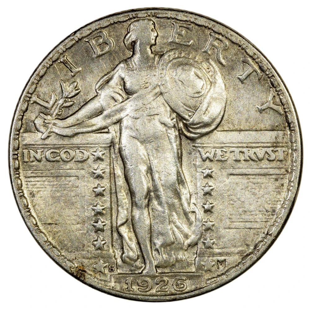EF-45 Details 1926-S Standing Liberty Quarter