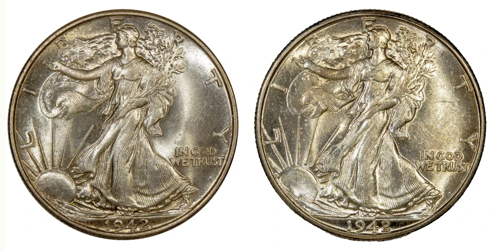1942-P&D Walking Liberty Half Pair