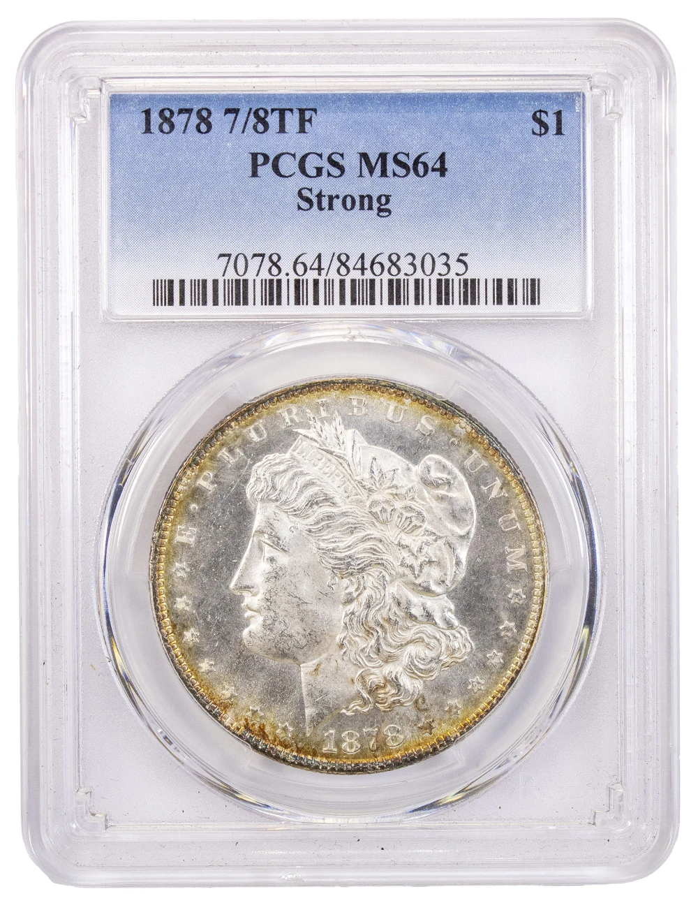 PCGS MS-64 1878 Strong 7/8 TF Morgan Dollar