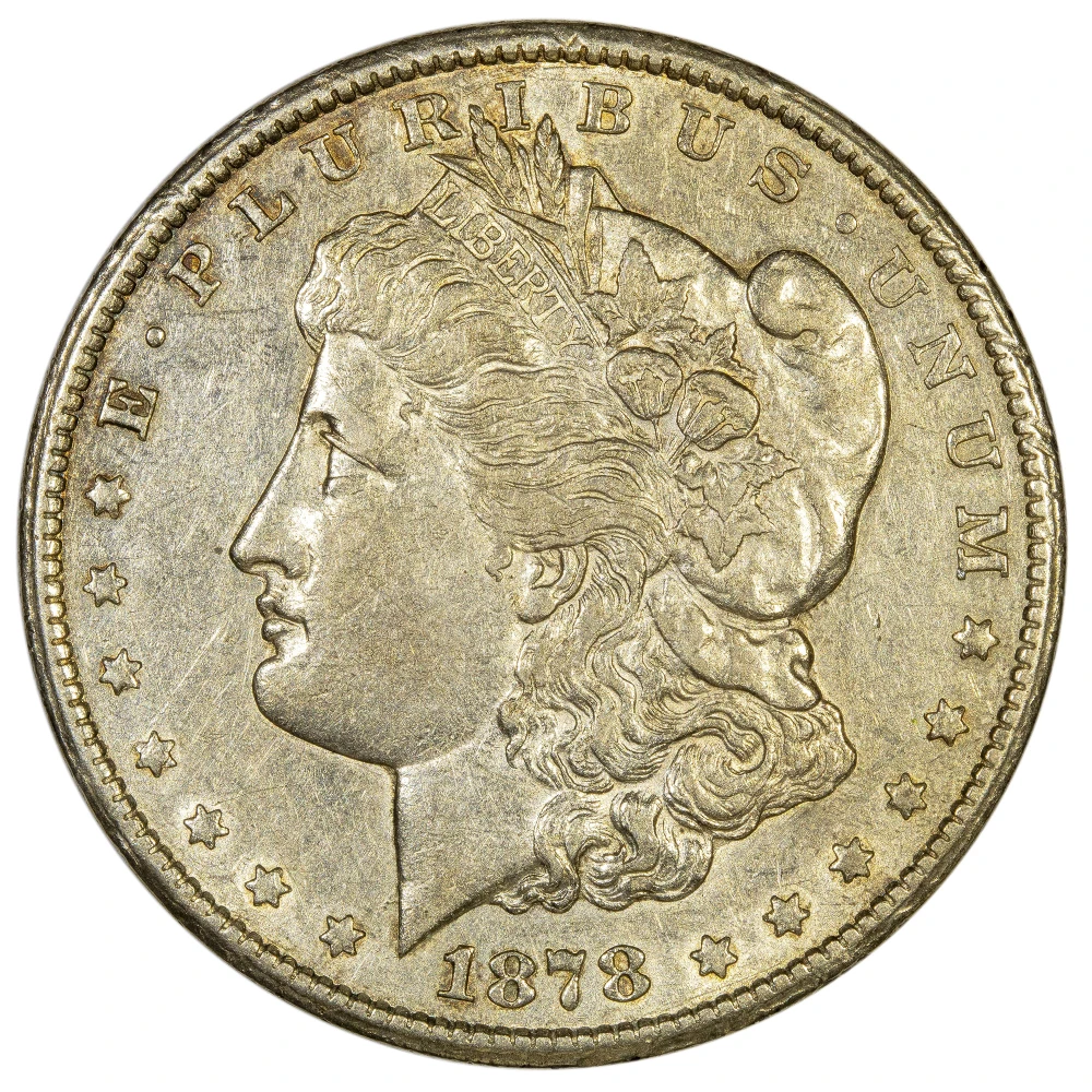 AU-50 1878-CC Morgan Dollar