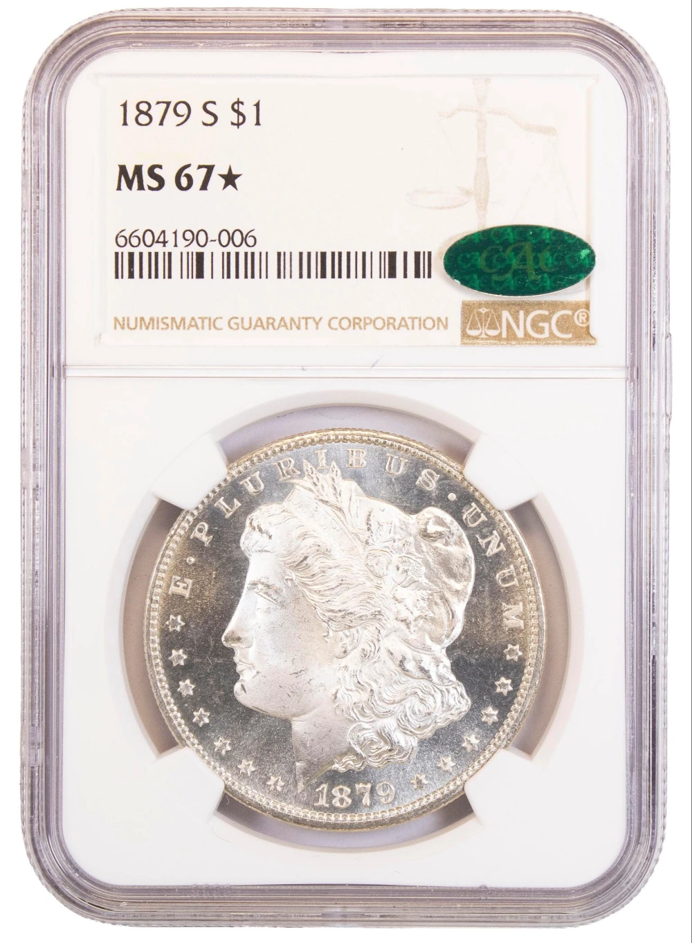 NGC MS-67* CAC 1879-S Morgan Dollar