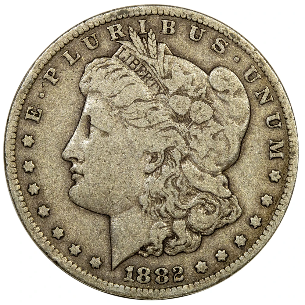 Fine-15 Details 1882-CC Morgan Dollar
