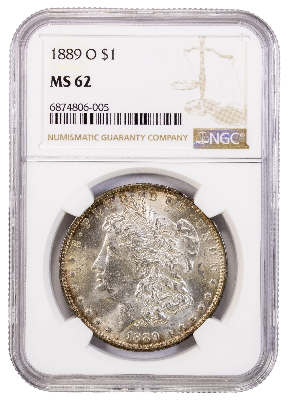 NGC MS-62 1889-O Morgan Dollar