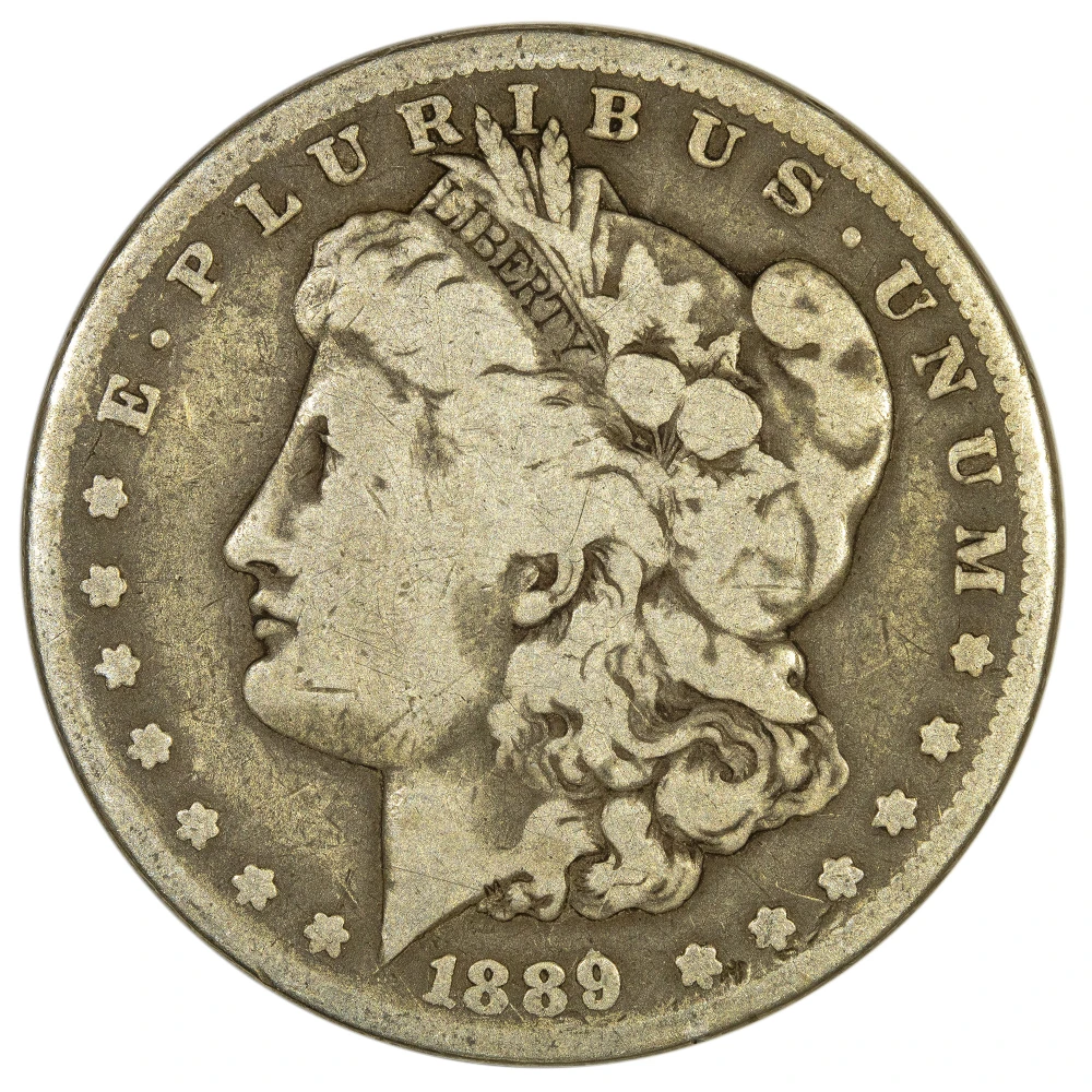 G-VG-6 1889-CC Morgan Dollar