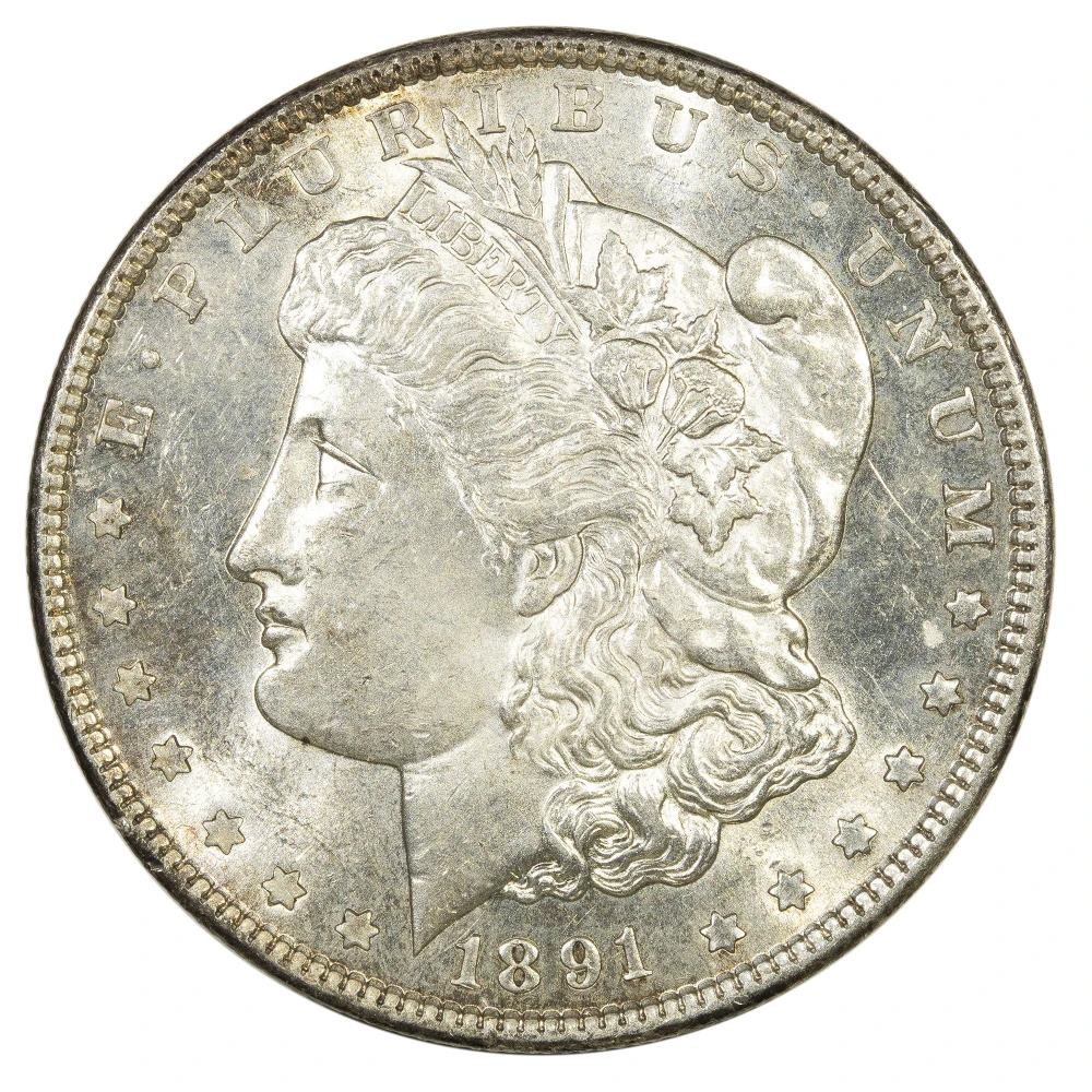 BU-62 1891-CC Morgan Dollar