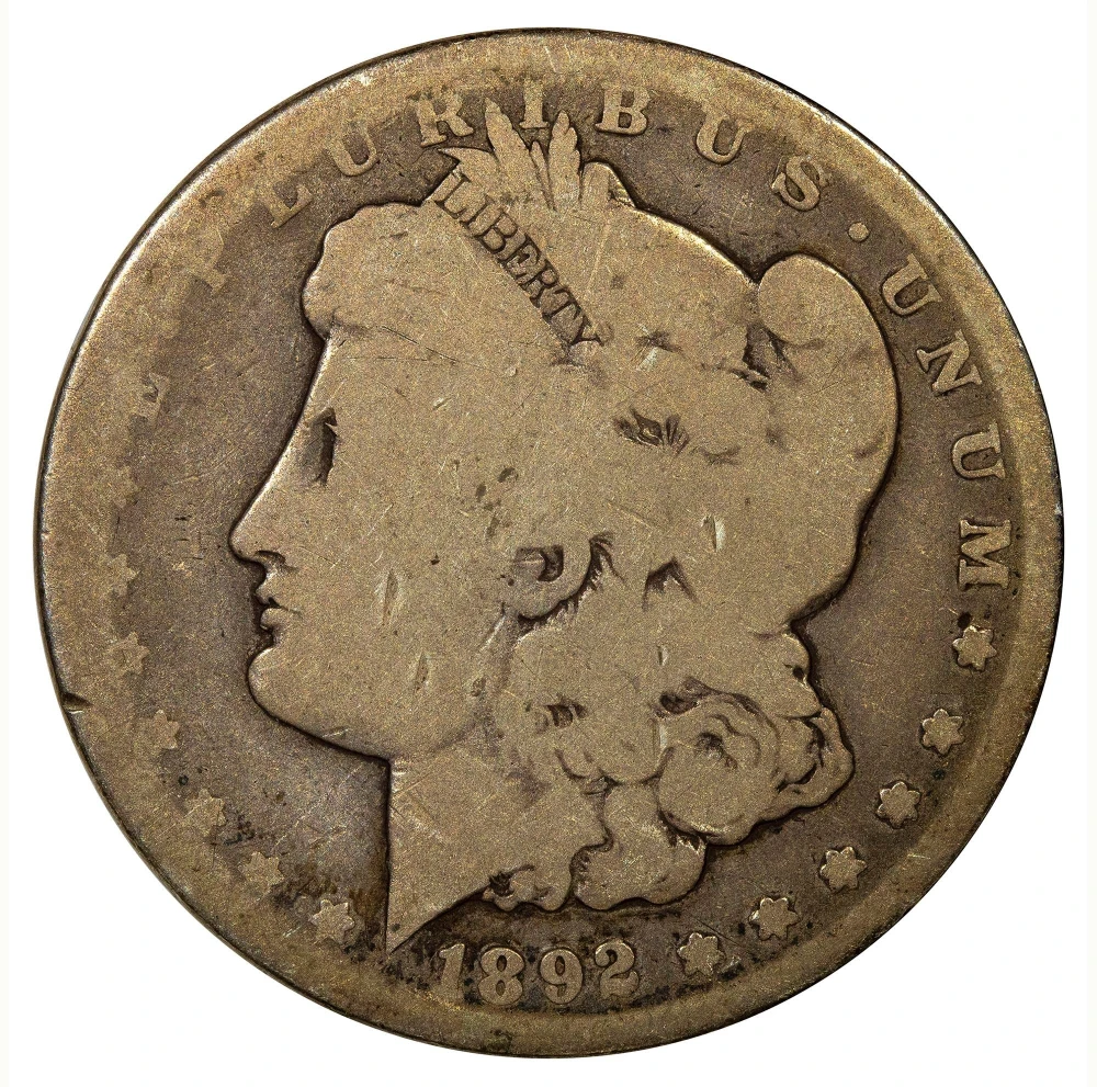 AG/G-3+ 1892-CC Morgan Dollar