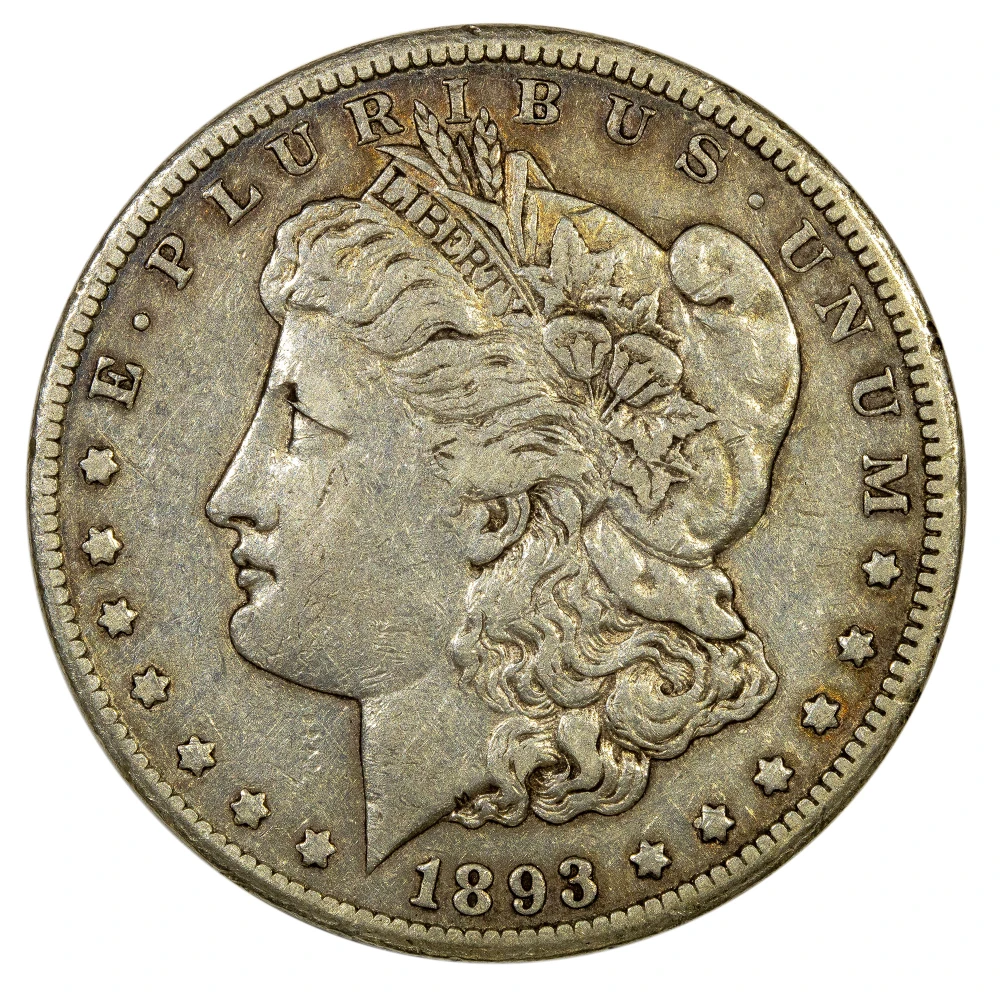 EF-40 1893-CC Morgan Dollar