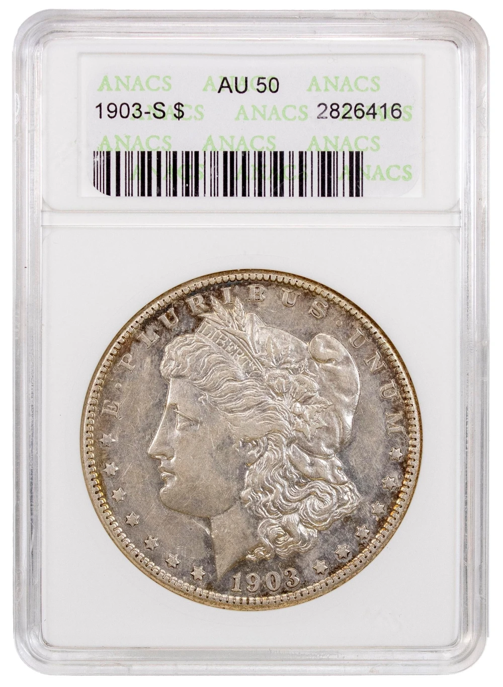 ANACS AU-50 1903-S Morgan Dollar
