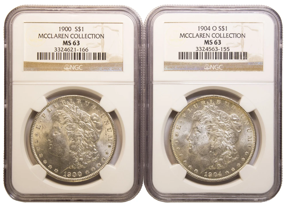 McClaren Collection Morgan Dollar Pair