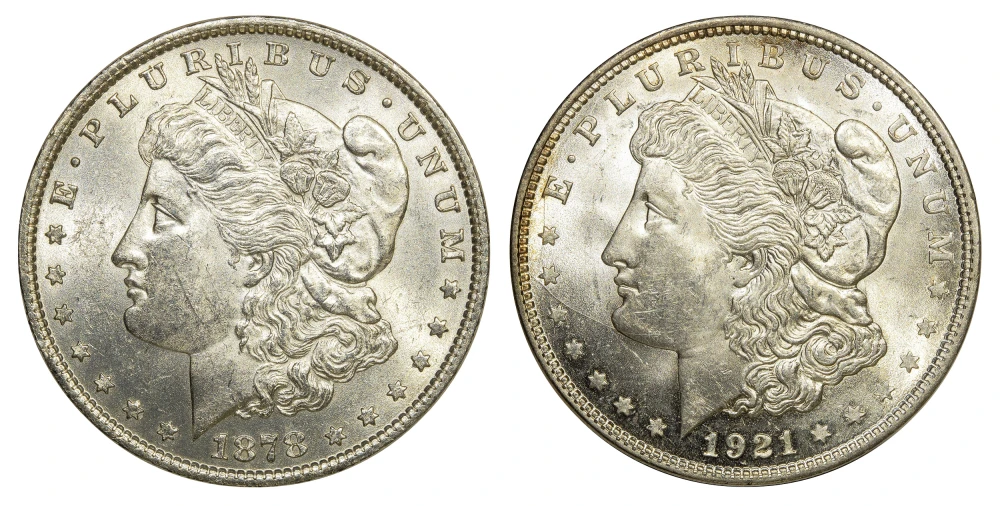 BU Morgan Dollar Pair